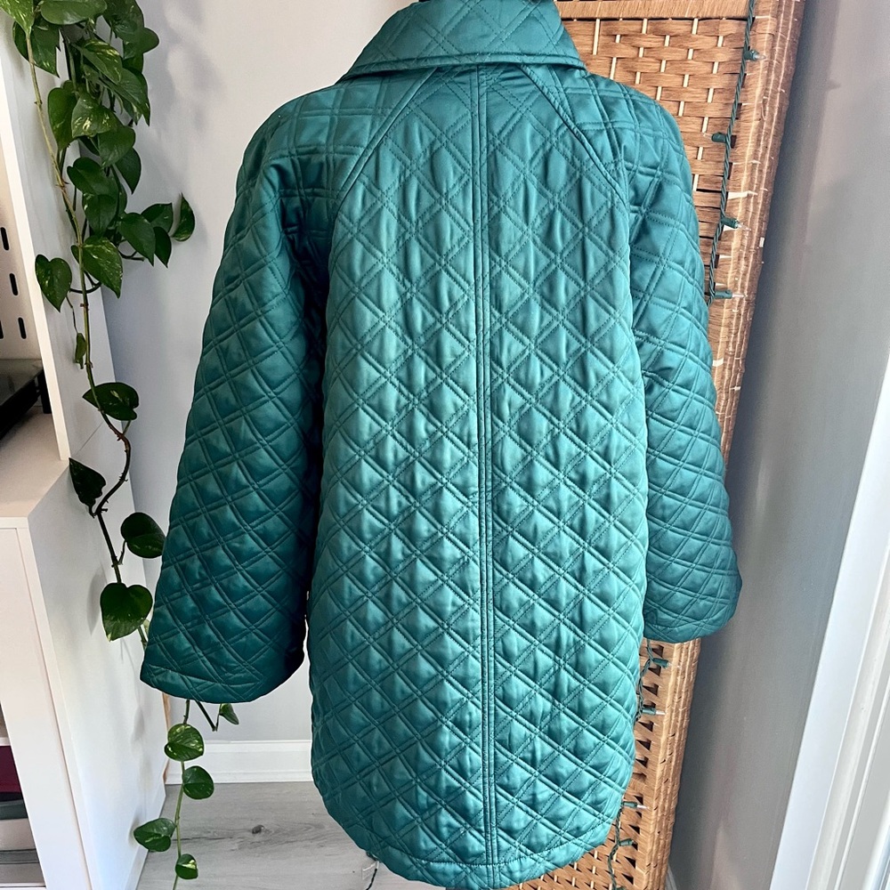 Hill House Deep Green Quilted Puffer Jacket - Picture 8 of 11